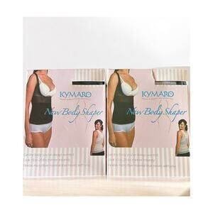 2 NEW Kymaro Body Shapers Under the Bust Top Size 4XL Black Thinner